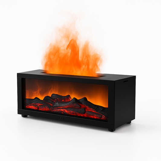 Premium Flame Fireplace Humidifier – 4-in-1 Aroma Diffuser